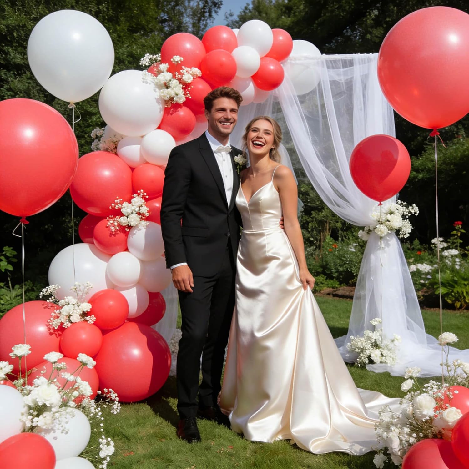 Coral Red Latex Balloons by [Brand Name] - 110pcs 12 Inch for Birthday Party, Baby Shower & Wedding