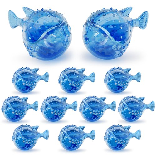 Humidifier Cleaning Fish: 12 Packs Humidifier Tank Cleaner Ball Compatible with Most Humidifiers, Purifier Water, Prevents Hard Water Build-Up, Filters Mineral Deposits, Remove Odor