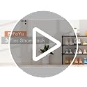 32.3" Stackable Shoe Rack Organizer for 16 Pairs – Non-Woven 3 Tier