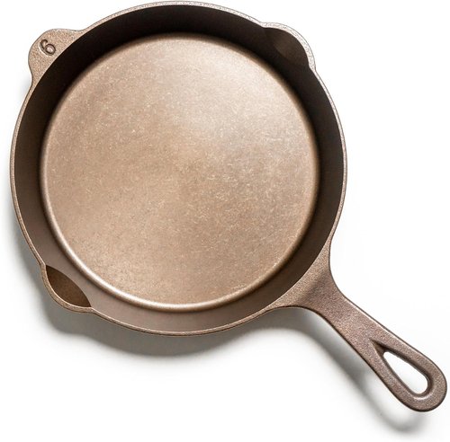Lancaster Cast Iron No. 6 Skillet - Pre-Seasoned 8.75-Inch Frying Pan | Made in USA