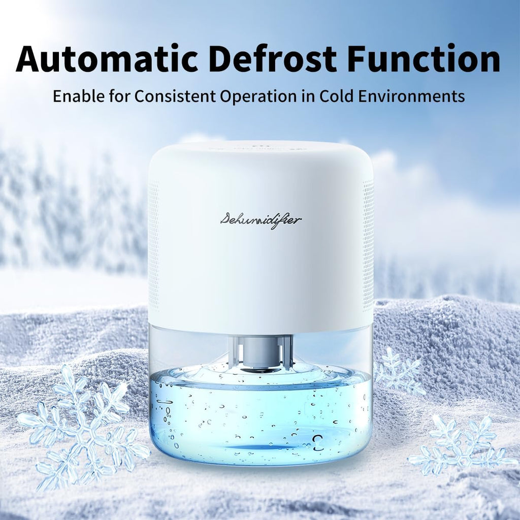 Skiennix Dehumidifier | Quiet 44oz Portable Unit with Auto Defrost & 10 Color Options for Home & RV