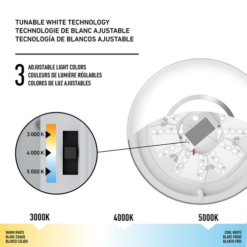 Artika Horizon LED Ceiling Light Fixture Offer a Brightness of 1800 Lumens with Selectable White Option from Cool White to Warm White Use in Entryway, Living Room, Bedroom, Laudry Room and More