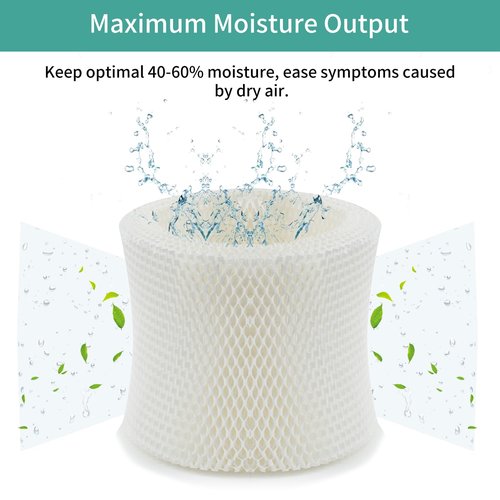 SUNRRA 4-Pack MAF2 Humidifier Filter Compatible with Aircare MA0800, MA0600, Kenmore 17006, 15408, Esscik Air MiostAIR MA0800, MA0600