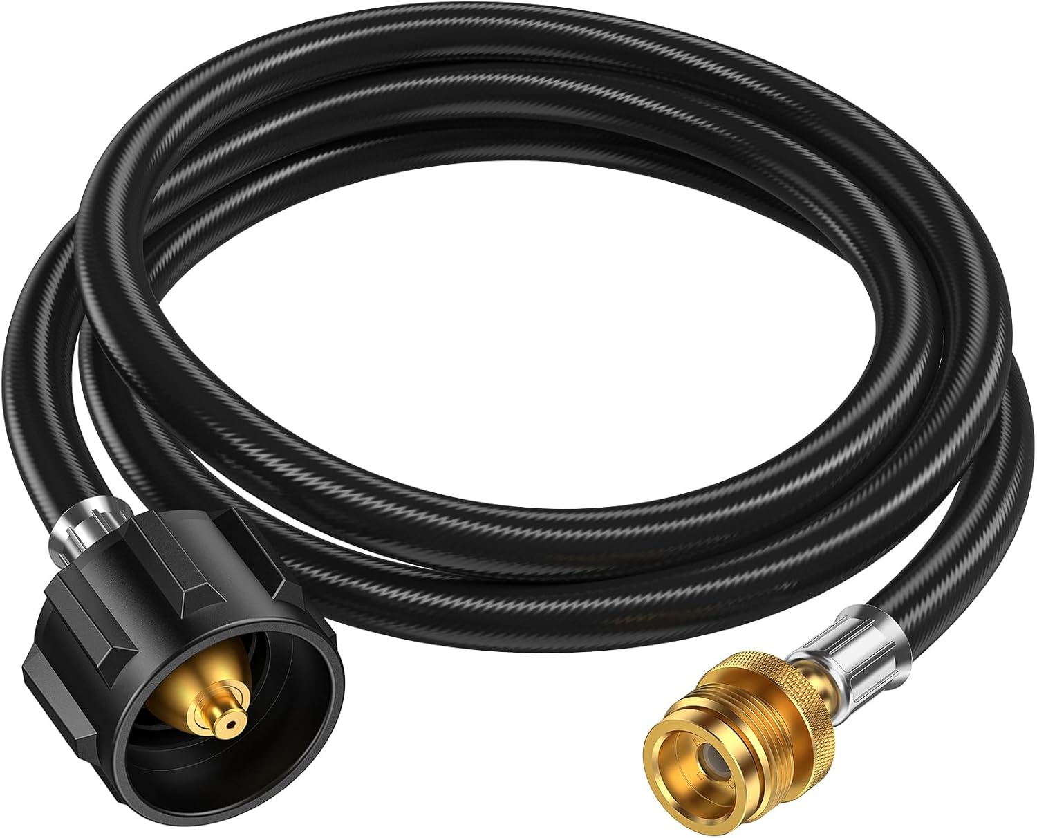 Propane Hose Adapter by [Brand Name] - 6 Feet Converter from 1lb to 20lb for Grills & Stoves