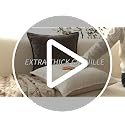 iPAHANA Pearl White Chenille Linen Throw Pillow Covers 18x18 Set of 2 - Boho Farmhouse Decor