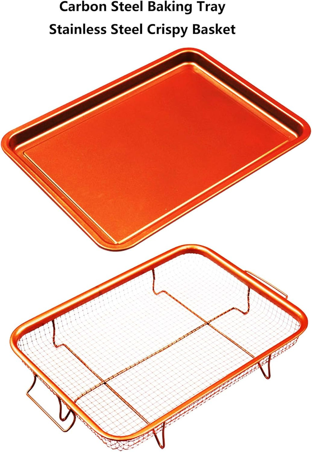Skiennix Non-Stick Baking Tray - Crispy Basket Air Fryer Pan for Perfectly Cooked Meals