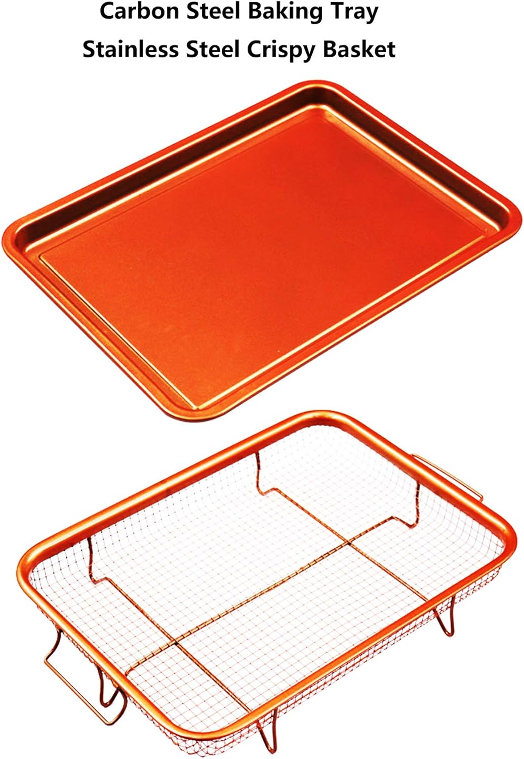 Skiennix Non-Stick Baking Tray - Crispy Basket Air Fryer Pan for Perfectly Cooked Meals