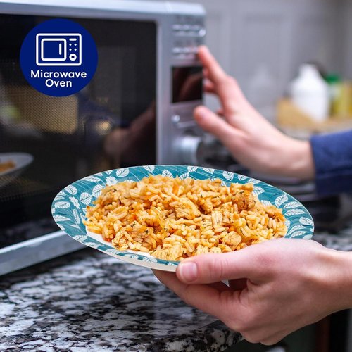 JOLLY CHEF Heavy-Duty Disposable Paper Plates - 10 Inch, 140 Pack, Soak Proof & Cut Proof