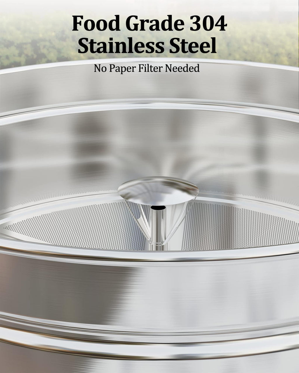 120 Cup Coffee Urn, 18L/4.8Gal Large Capacity Stainless Steel Hot Beverage Dispenser, Fast Brew Rapid Extraction, Commercial Coffee Maker for Party Buffet Catering