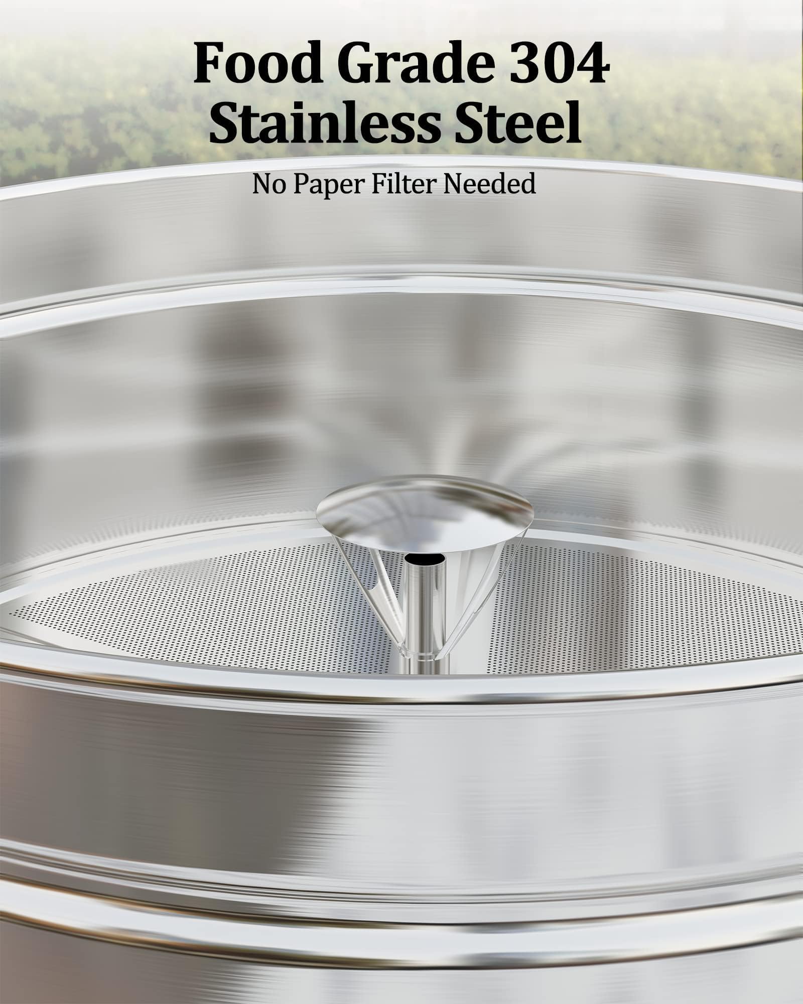 120 Cup Coffee Urn, 18L/4.8Gal Large Capacity Stainless Steel Hot Beverage Dispenser, Fast Brew Rapid Extraction, Commercial Coffee Maker for Party Buffet Catering