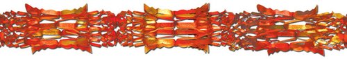 Metallic Garland (gold, orange, red) Party Accessory  (1 count) (1/Pkg)