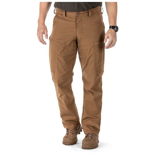 5.11 Tactical Men's Apex Pants, Regular Fit, Gusseted, 10 Pockets, Style 74434, Battle Brown, 30W x 36L