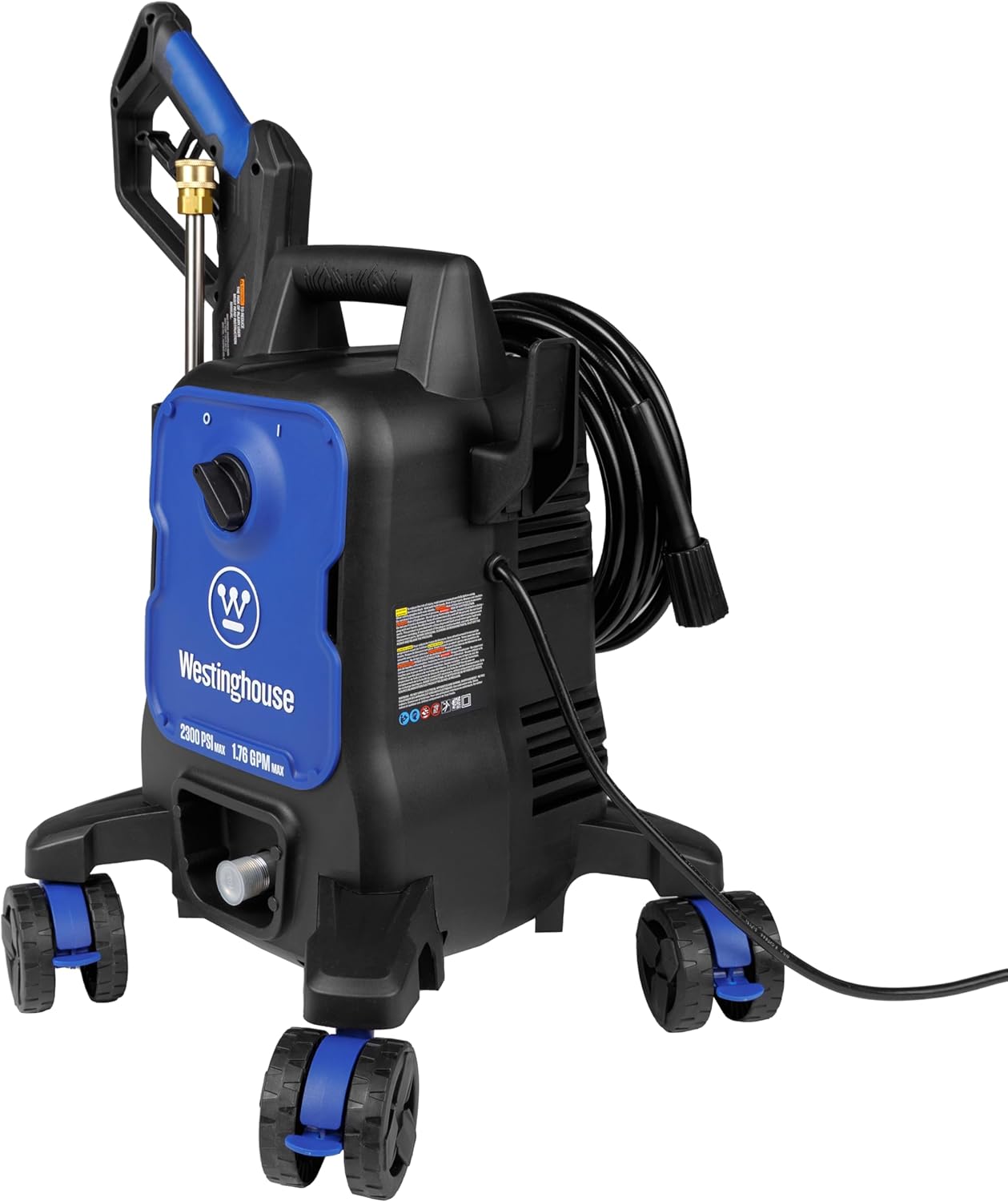 Westinghouse ePX3100 Electric Pressure Washer - 2300 PSI, 1.76 GPM, Anti-Tipping, Soap Tank, Pro Wand & Nozzles