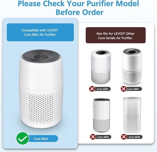LEVOIT Core Mini Replacement Filter - 4 Pack for Core Mini-P Air Purifiers | High-Performance Filtration