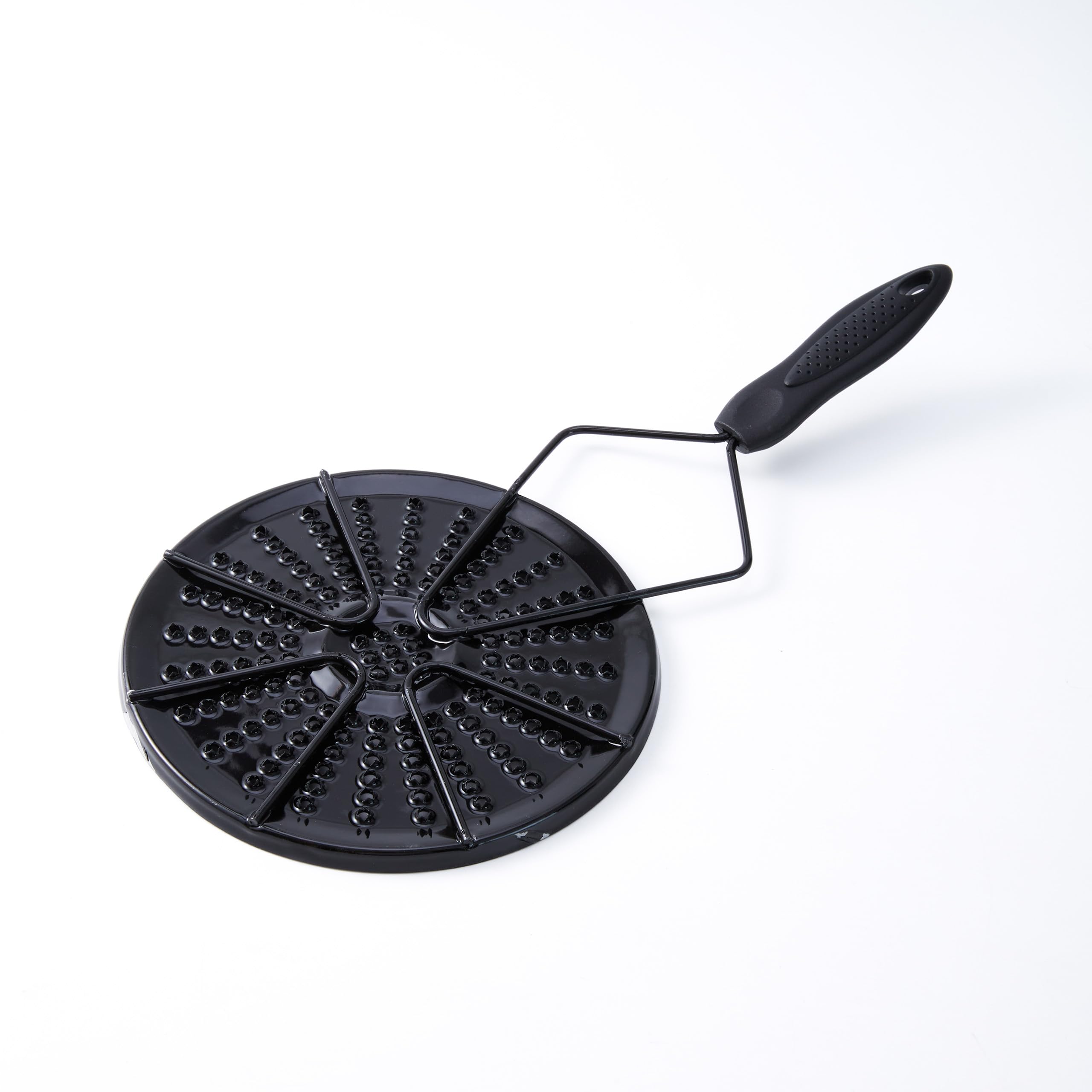 Parrilla para Arepas Colombianas – Arepa Grill for Stovetop & Gas Burner, Heat Diffuser Plate for Even Cooking, Durable Enamel-Coated Iron with Non-Slip Handle – Perfect for Flatbread, Tortilla & More