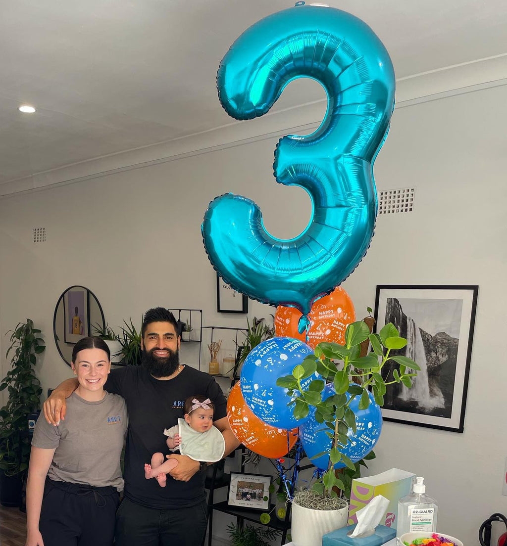 Number 9 Balloon by [Brand Name] - 40 Inch Light Blue Giant Foil Balloon for 9th Birthday Party Decorations