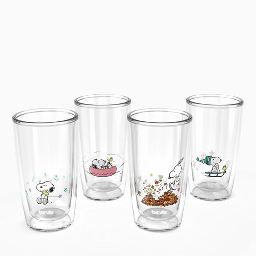 Tervis Peanuts™ - All Seasons Made in USA Double Walled Insulated Tumbler Travel Cup Keeps Drinks Cold & Hot, 16OZ,