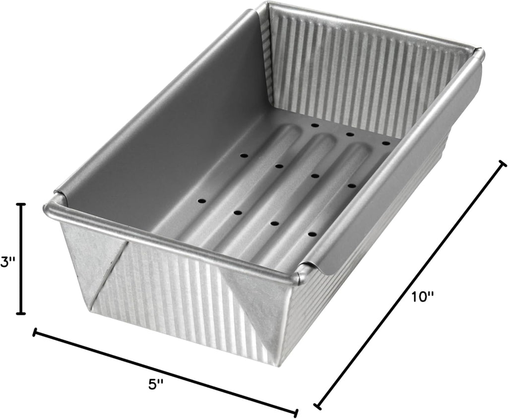 USA Pan Bakeware | Aluminized Steel Meat Loaf Pan with Insert - Durable & Non-Stick Design