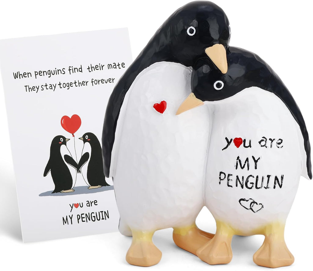 Regine Switzerland Cute Penguin Figurine - Romantic Anniversary Gift for Couples | Perfect for Birthdays & Valentine's Day