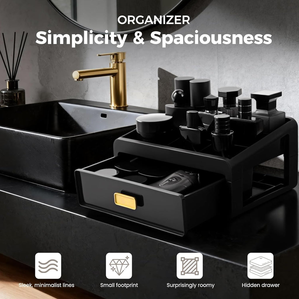 Regine Switzerland Cologne Organizer - Stylish Bathroom Countertop Perfume Tray | Perfect Gift for Men