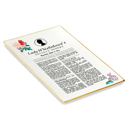 Hallmark Bridgerton Trinket Dish (Lady Whistledown's Society Papers) Gift for Fans, Moms, Daughters, Christmas, Mother's Day, Galentine's Day
