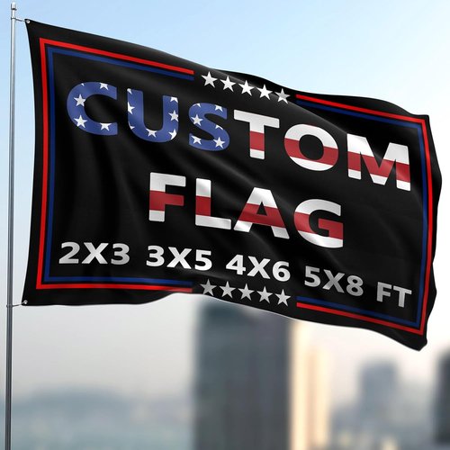 Custom Flag 3x5 Ft - Double-Sided Outdoor Flag | Personalize with Your Text, Photo, or Logo