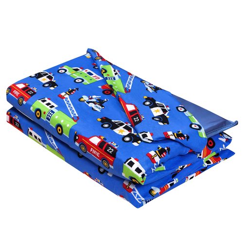 Wildkin Kids Microfiber Nap Mat Cover – Soft, Durable & Fits 1.5" Vinyl Sleep Mats (Heroes)