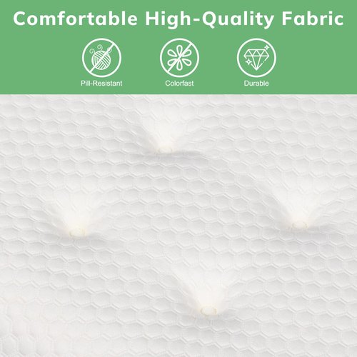 baibu Leg Elevation Pillow, Dual-Layer Design Knee Pillow for Back Sleeping, Leg Elevating Pillow to Raise Feet for Circulation, Knee Support, Leg Elevation, Back Pain Relief, 1PC, White