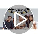 Happy 30th Birthday Banner, Black and Gold Pre-Strung Party Decoration