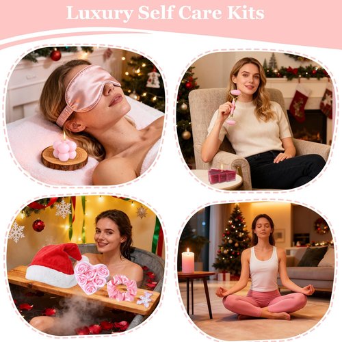 Advent Skincare Calendar | 24 Days of Beauty Gifts for Women - Gua Sha Tools, Jade Roller, Candles & More