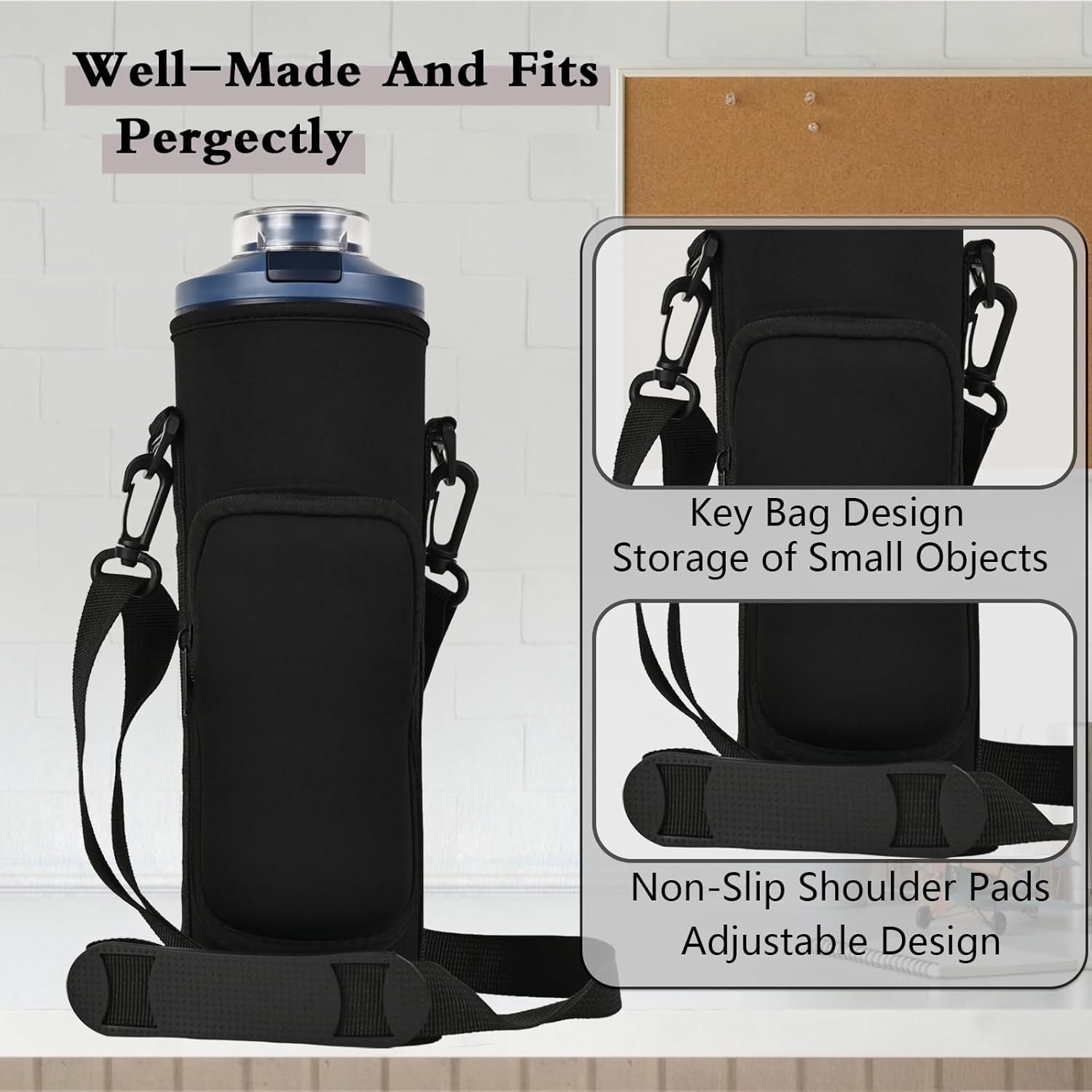 Ninja | Portable Blender Storage Bag Sleeve - Accessory Pocket & Shoulder Strap for Ninja Blast Max