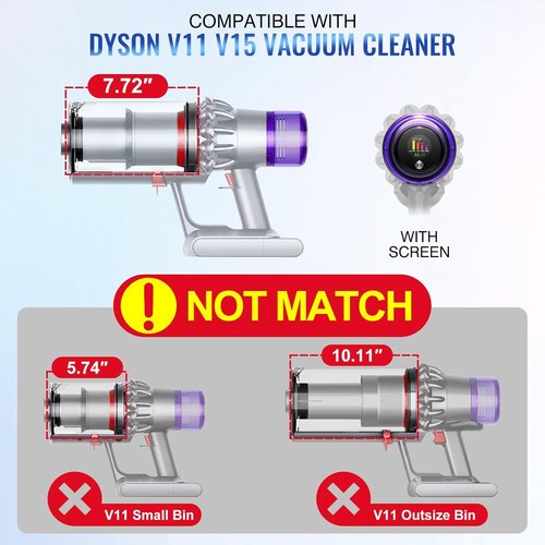 Dyson Upgraded Canister | Compatible Dust Bin with HEPA Filter for V11, V15, SV14, SV15, SV22