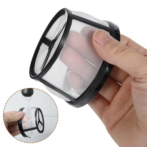 2 Pack Reusable Coffee Filters 4-5 Cup Nylon Mesh Coffee Filter Reusable Filter Basket With Mesh Bottom Permanent Filters Replacement with Handle for Makers and Brewers