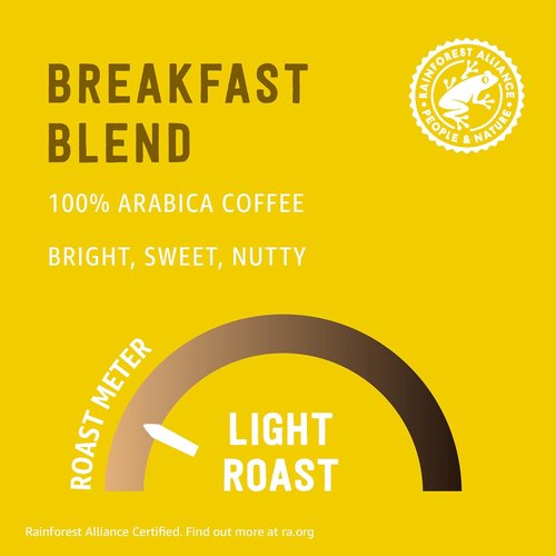 Happy Belly Compostable Coffee Pods - Light Roast, Compatible with K-Cup Brewer | 96 Count