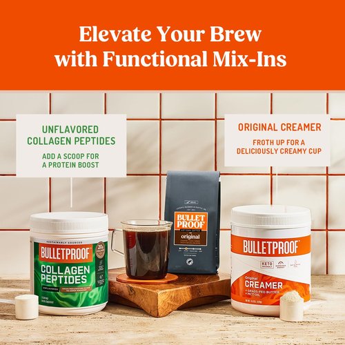 Bulletproof The Mentalist Medium-Dark Roast Single-Serve Pods, 10 Count, 100% Arabica Beans, Clean Coffee Tested for Toxins