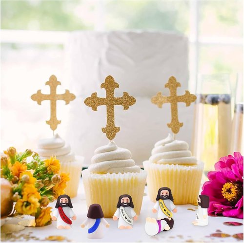 Little Jesus Figures - 60PCS Mini Religious Party Favors for Sunday School & Easter Egg Hunts