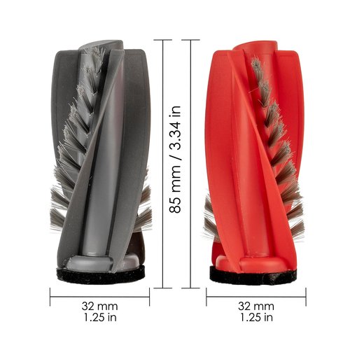 (4 Pack) Replacement Roller Brushes for Roborock Qrevo Curv/ CurvX/ Curv S5X 5A1 5XC/ Qrevo Edge/ Edge S5A/ Qrevo S5V/ Qrevo C, Saros 10R, Saros 10, Qrevo S5V, Main Brush Accessories, Brush Roller