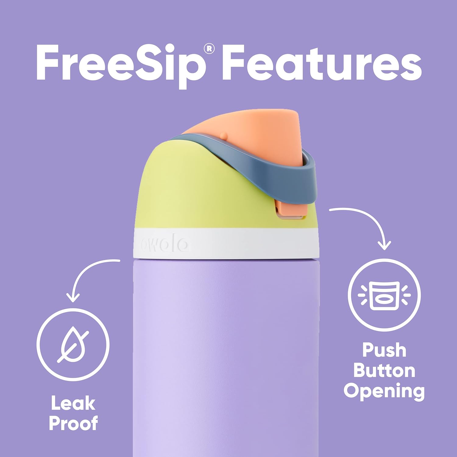 Owala FreeSip Insulated Stainless Steel Water Bottle - BPA-Free, 40 Oz, Camo Cool Design for Travel