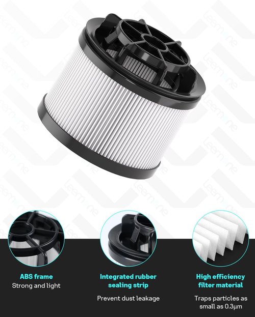 Leemone 18 PCS Vacuum Filter Replacement - Compatible with Levoit LVAC-200 Cordless Stick Vacuum