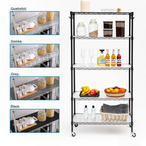 BRIAN & DANY Wire Shelf Liner 24" X 48", Heavy Duty Shelf Liners for Wire Shelving, Waterproof Protector Mats, Set of 4, Transparent