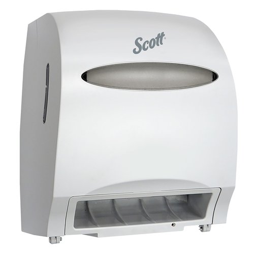 Scott Essential Electronic Towel Dispenser (48858), Fast Change, White with Purple Core