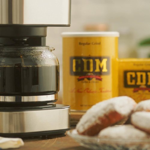 CDM Ground Coffee & Chicory Regular Grind, 13oz Can (Pack of 4)