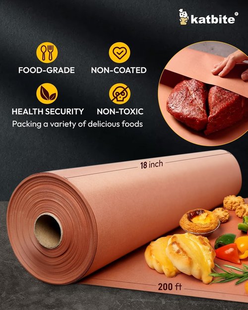 Butcher Paper Roll - 18" x 200' Unbleached Uncoated Pink | Ideal for Sublimation & Smoking