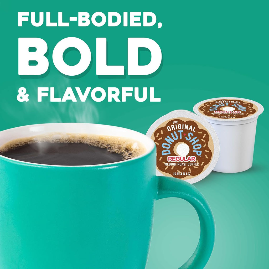 Original Donut Shop K-Cup Pods - Medium Roast Coffee, 60 Count (6 Packs of 10)