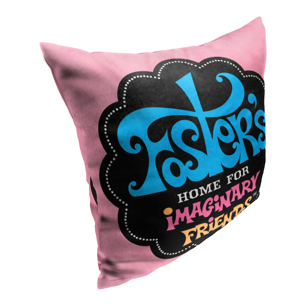 Northwest Cartoon Network - Foster's Home for Imaginary Friends Pillow, 18" x 18", Foster's Logo