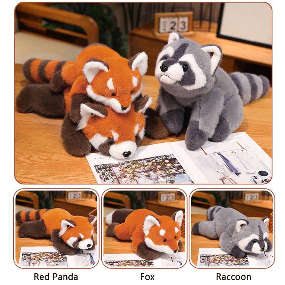 chilsoby Fox Weighted Stuffed Animal Plush, Cute Weighted Plush Animal Super Soft Hugging Pillow Plushie Toy for Kids & Adults Birthday Gifts (Fox, 25.6 inch)