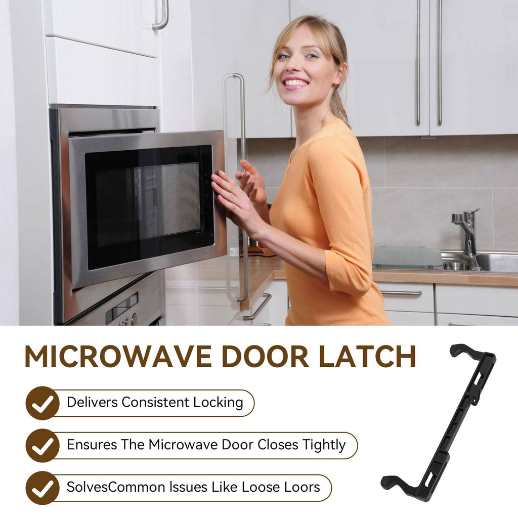 Microwave Oven Door Latch Lever WB02X11096 Parts Replacement for GE,Replaces AP3682051 1084749 AH952070 EA952070 PS952070 WB02X10717 WB2X10717