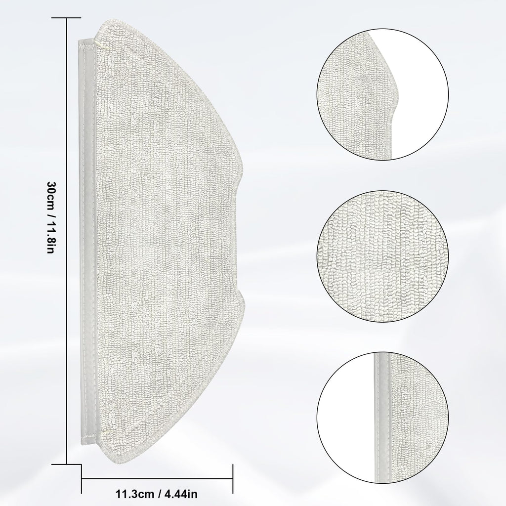 Fixbetter 6 PCS Mop Cloth Pads for AIRROBO T20 Robot Vacuum Cleaner Accessories, Vacuum Cleaner Robot Vacuum Cleaner Replacement Parts