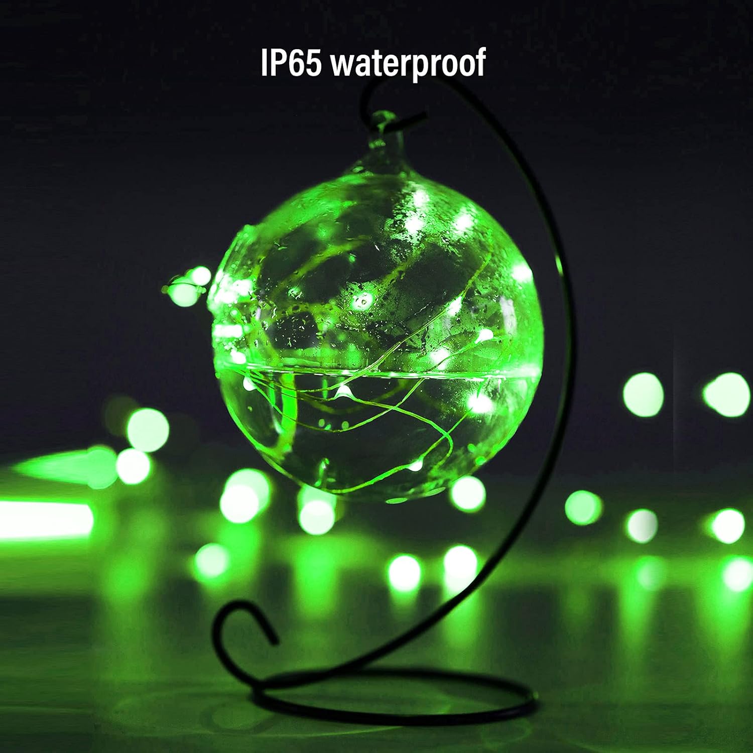 Ariceleo Mini Fairy Lights - Battery Operated Copper Wire String Lights | 4 Pack, 16ft Green for St. Patrick's Day & Decor
