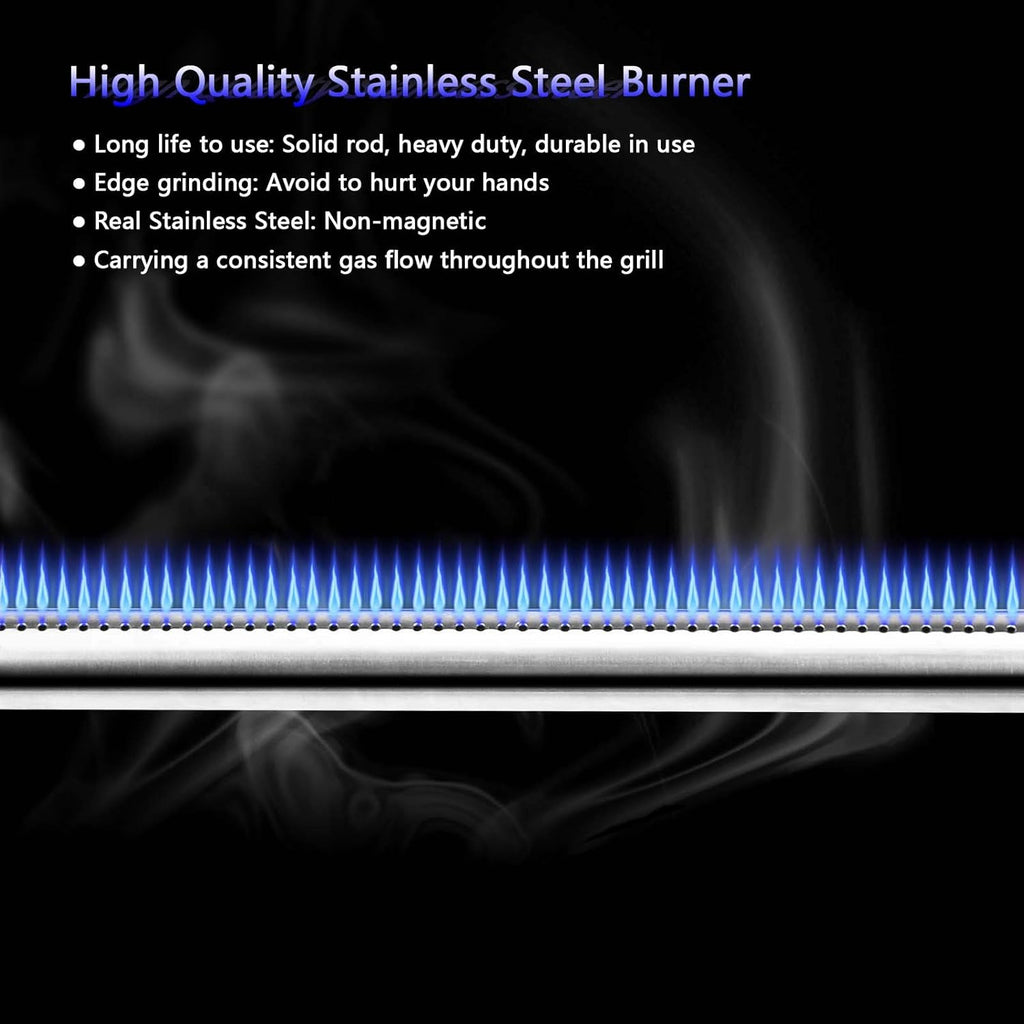 Uniflasy Flavorizer Bars & Grill Burner Tubes for Weber Spirit I & II 200 | 15.3 Inch Replacement Parts